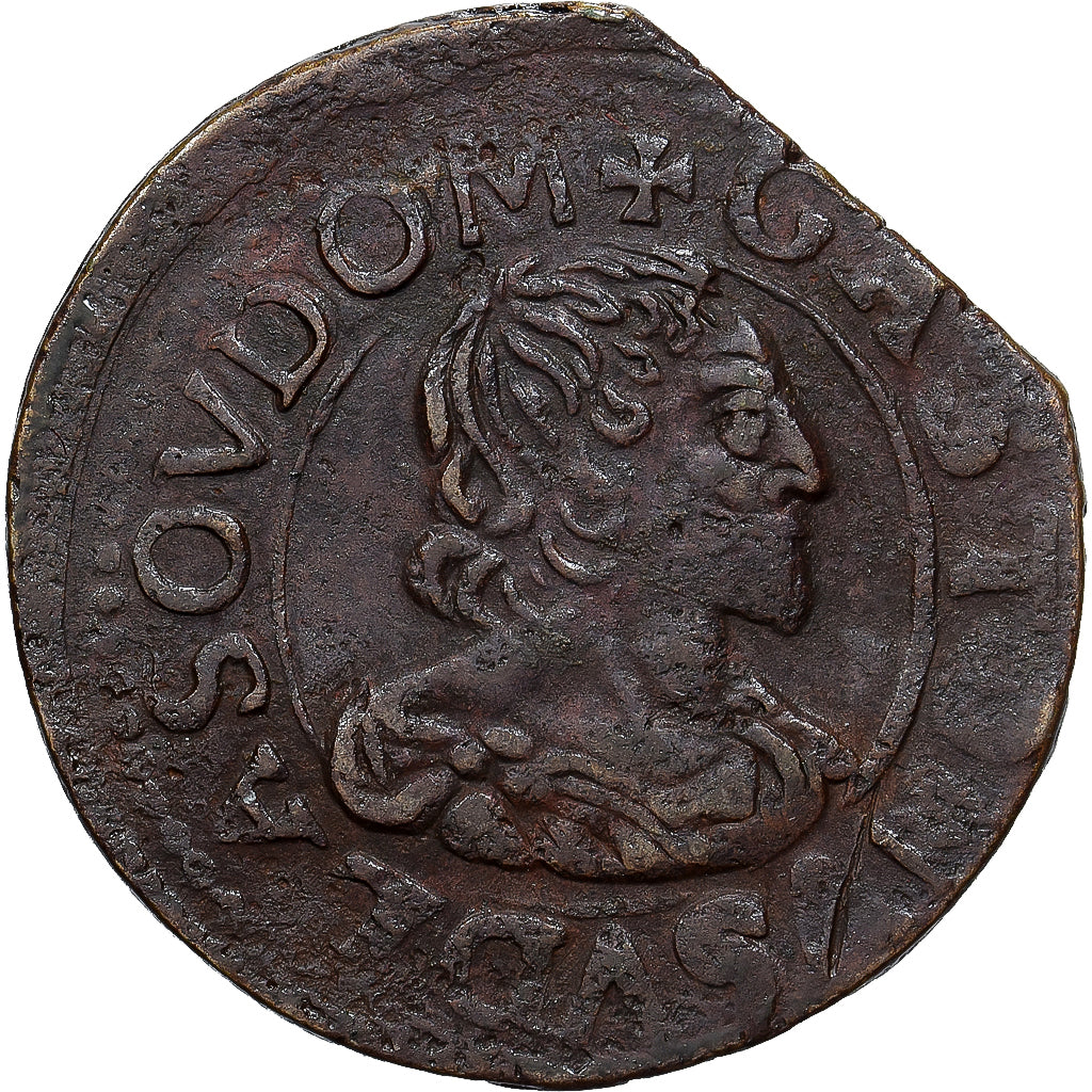Moneta, Principato di Dombes, Gaston d'Orléans, Double Tournois, 1641