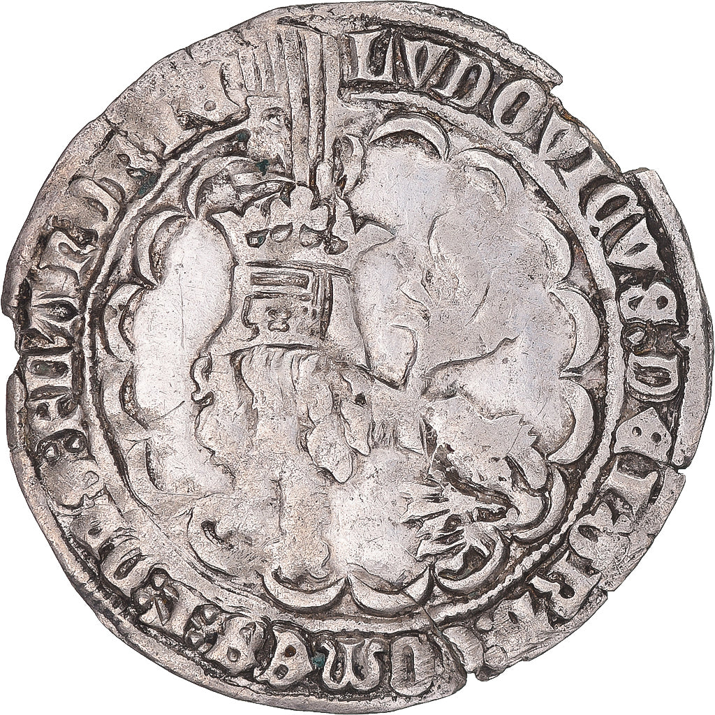 Moneda, ESTADOS FRANCESES, Louis II de Mâle, Double Gros dit Botdraeger