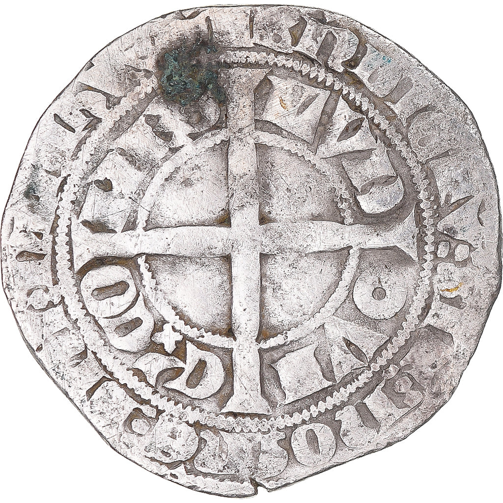 Munten, Frankrijk, Vlaanderen, Louis II de Mâle, Gros, 1346-1384, FR+, Zilver