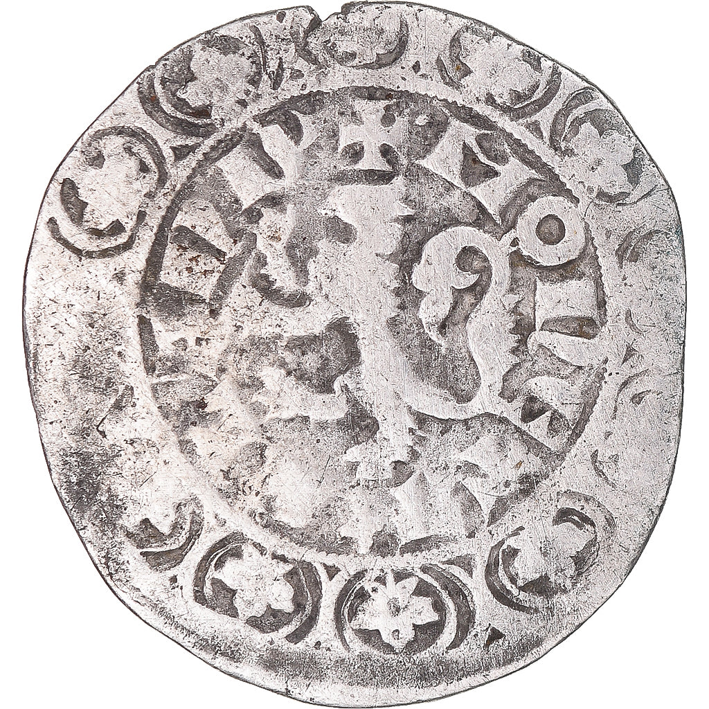 Munten, Frankrijk, Vlaanderen, Louis II de Mâle, Gros, 1346-1384, FR+, Zilver