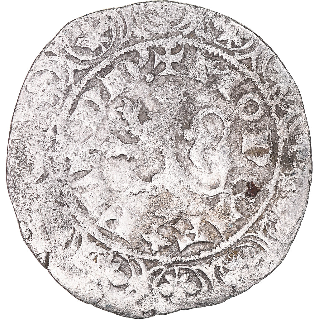 Moneda, Francia, Flanders, Louis II de Mâle, Gros, 1346-1384, BC+, Plata