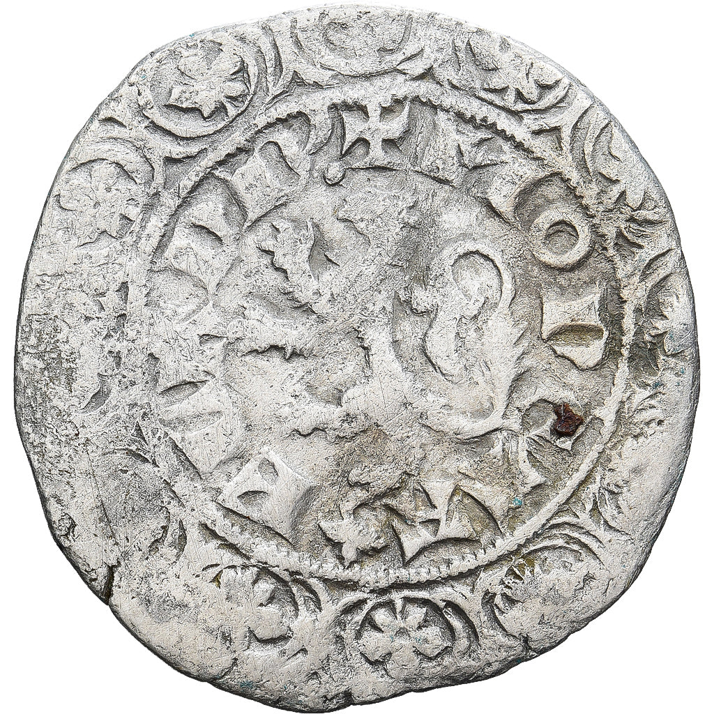 Monnaie, France, Flandre, Louis II de Mâle, Gros, 1346-1384, TB+, Argent