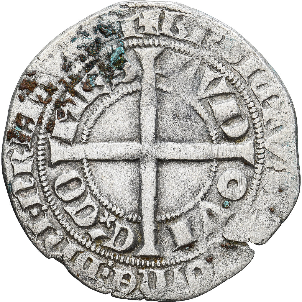 Monnaie, France, Flandre, Louis II de Mâle, Gros, 1346-1384, TB+, Argent