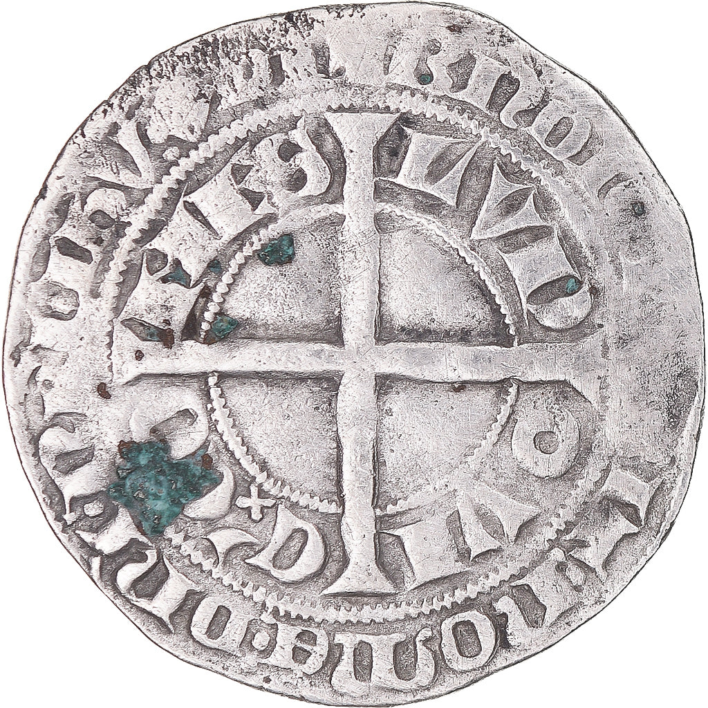 Moneta, Francja, Flanders, Louis II de Mâle, Gros, 1346-1384, VF(30-35)