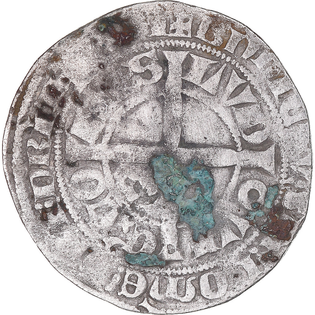 Moeda, França, Flanders, Louis II de Mâle, Gros, 1346-1384, VF(30-35), Prata