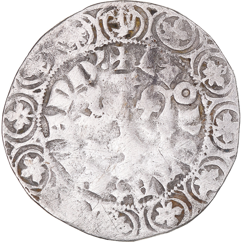 Moeda, França, Flanders, Louis II de Mâle, Gros, 1346-1384, VF(30-35), Prata