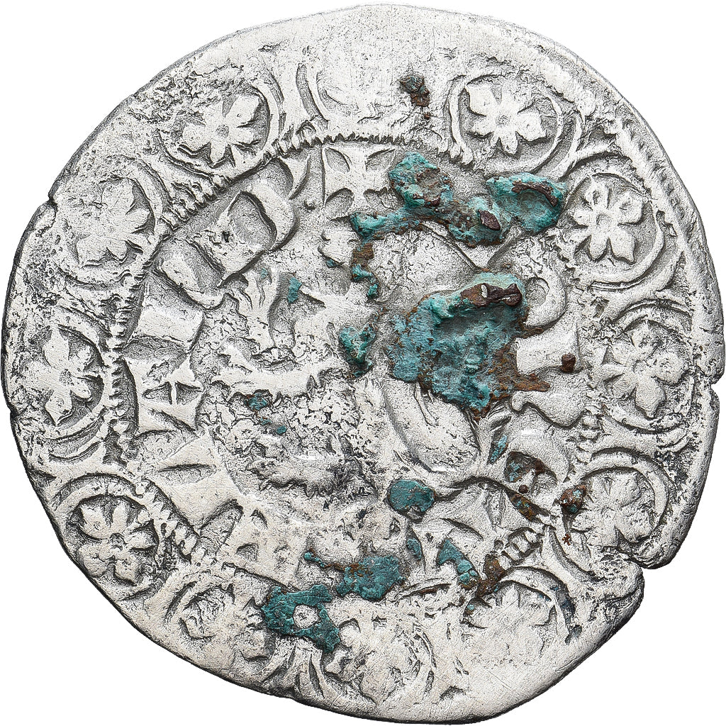 Monnaie, France, Flandre, Louis II de Mâle, Gros, 1346-1384, TB+, Argent