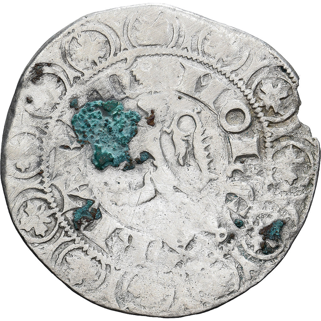 Moneda, Francia, Flanders, Louis II de Mâle, Gros, 1346-1384, BC+, Plata