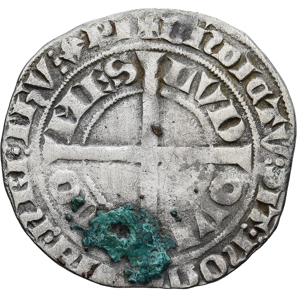 Monnaie, France, Flandre, Louis II de Mâle, Gros, 1346-1384, TB+, Argent