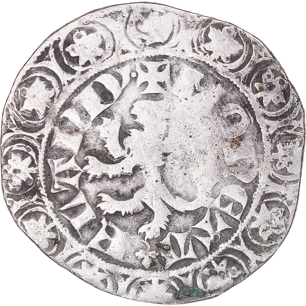 Moneta, Francja, Flanders, Louis II de Mâle, Gros, 1346-1384, VF(30-35)