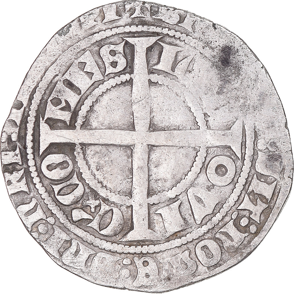 Coin, France, Flanders, Louis II de Mâle, Gros, 1346-1384, VF(30-35), Silver