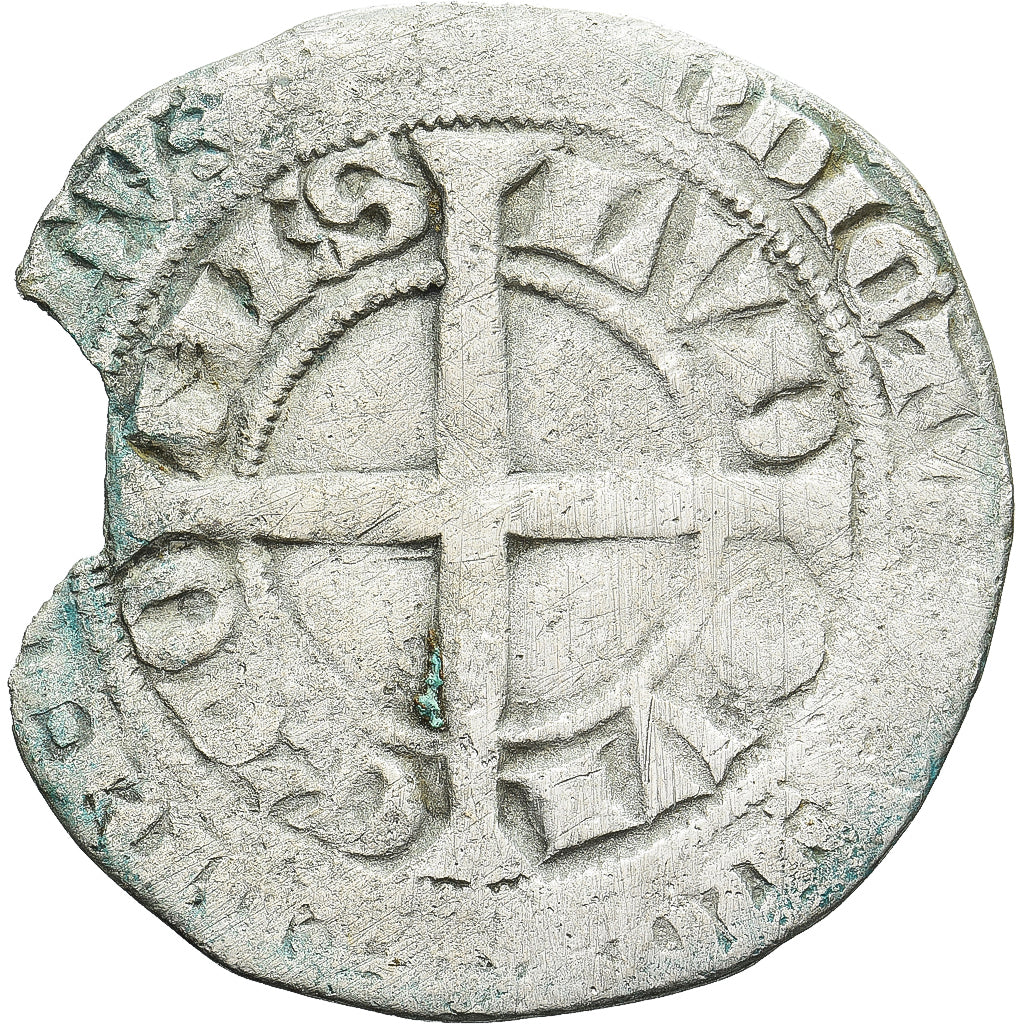 Moneda, Francia, Flanders, Louis II de Mâle, Gros, 1346-1384, BC+, Plata