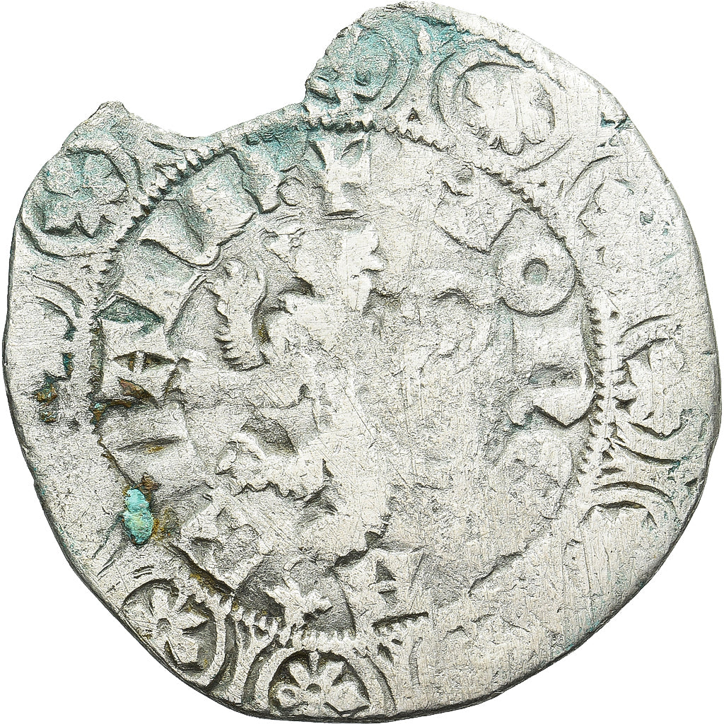 Moneda, Francia, Flanders, Louis II de Mâle, Gros, 1346-1384, BC+, Plata