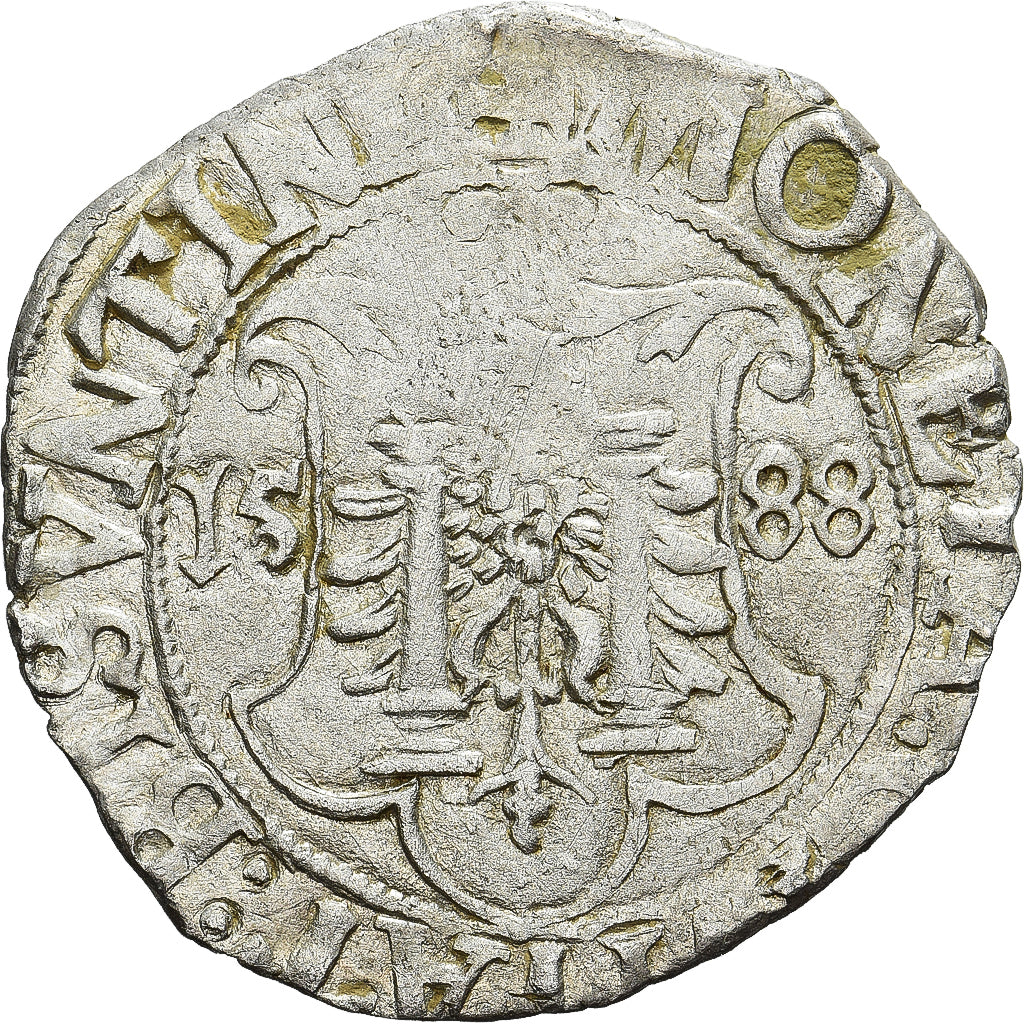 Münze, FRENCH STATES, Franche-Comté, Carolus, 1588, Besançon, SS, Billon