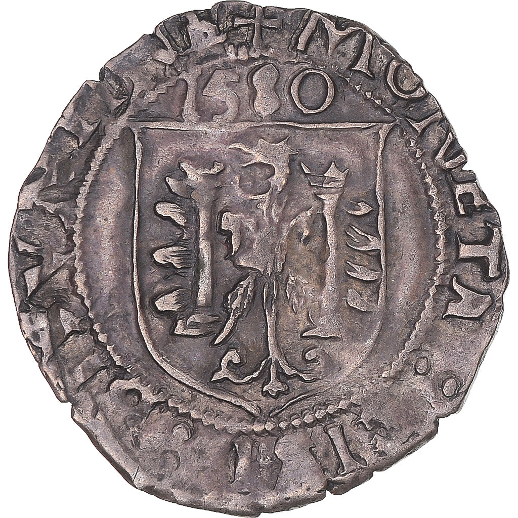 Moneta, TERYTORIA FRANCUSKIE, Franche-Comté, Carolus, 1580, Besançon