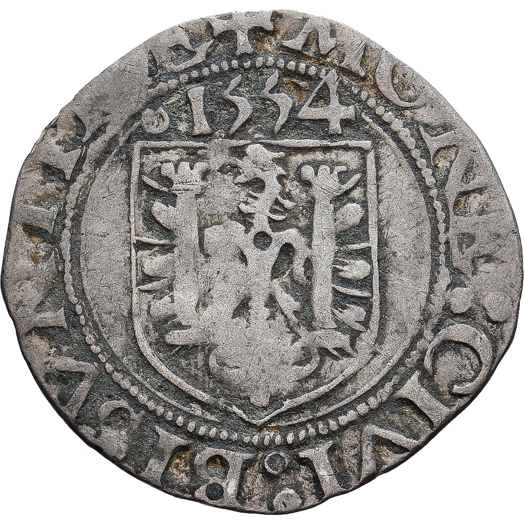 Moneda, ESTADOS FRANCESES, Franche-Comté, Carolus, 1554, Besançon, BC+