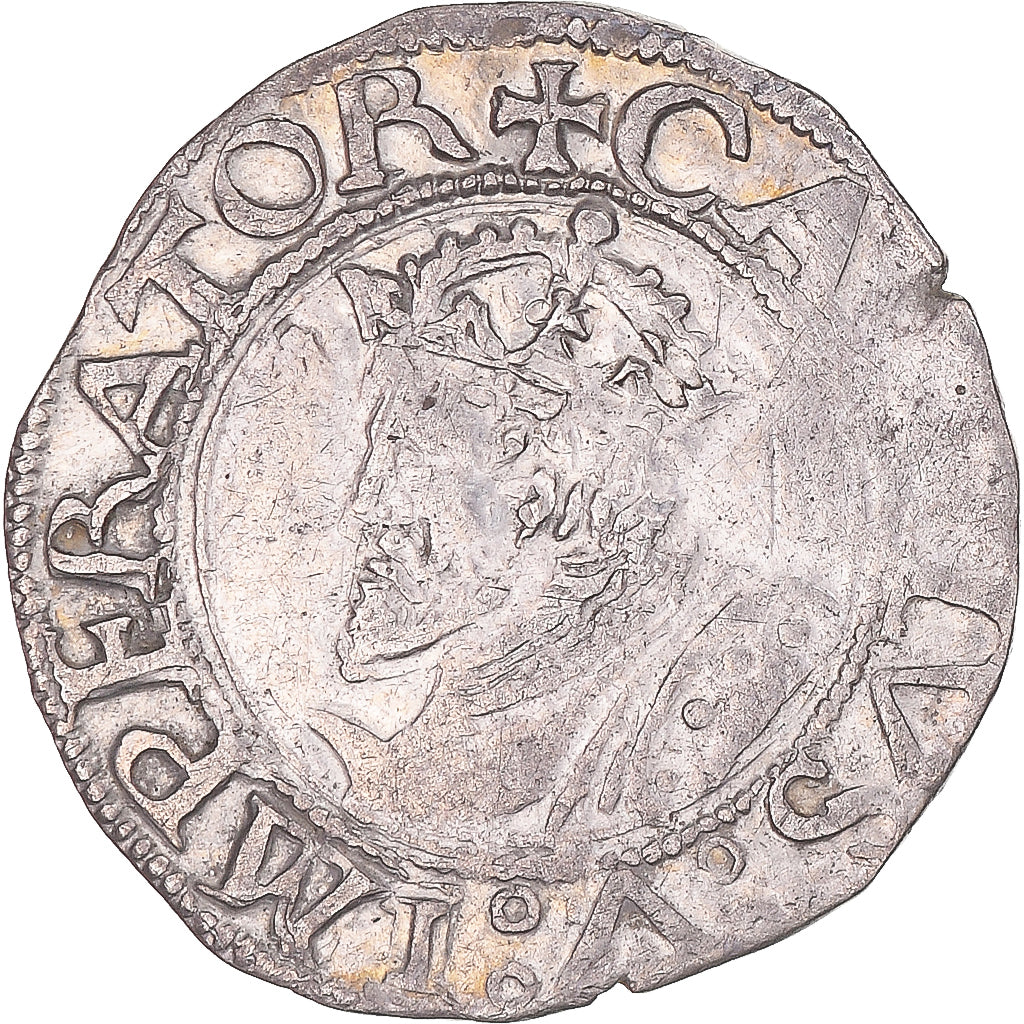 Coin, FRENCH STATES, Franche-Comté, Carolus, 1548, Besançon, EF(40-45), Billon