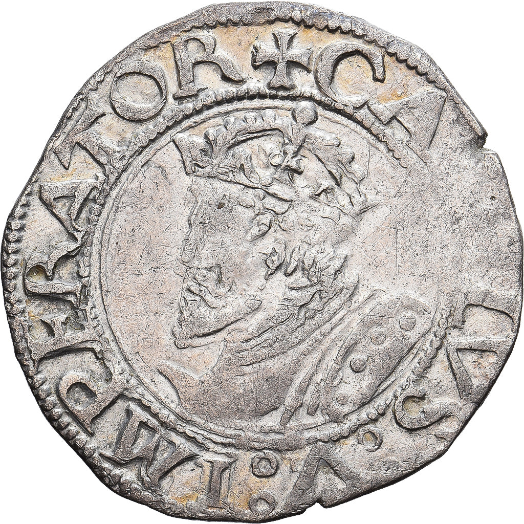 Coin, FRENCH STATES, Franche-Comté, Carolus, 1548, Besançon, EF(40-45), Billon