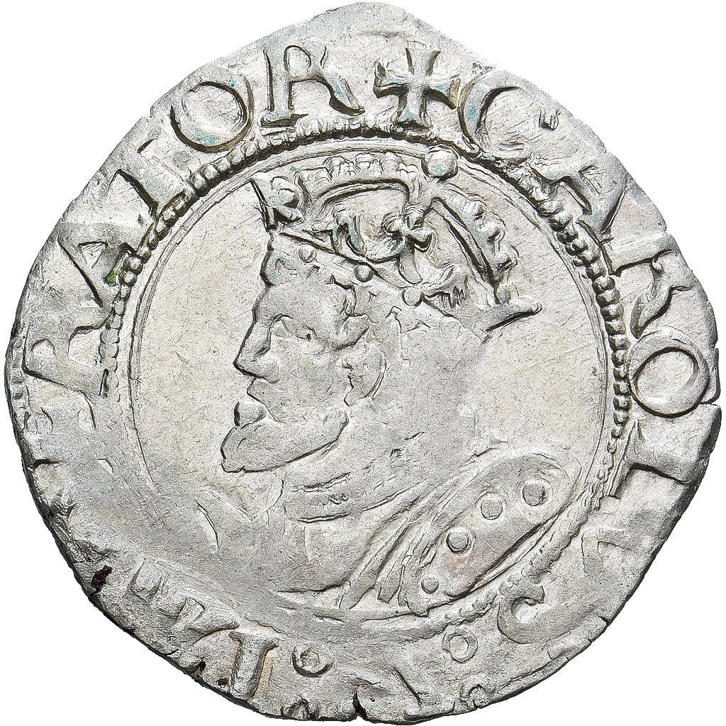 Munten, FRANSE STATEN, Franche-Comté, Carolus, 1547, Besançon, FR+, Billon