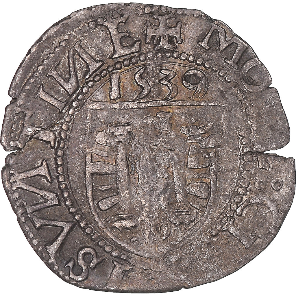 Moneta, TERYTORIA FRANCUSKIE, Franche-Comté, Carolus, 1539, Besançon