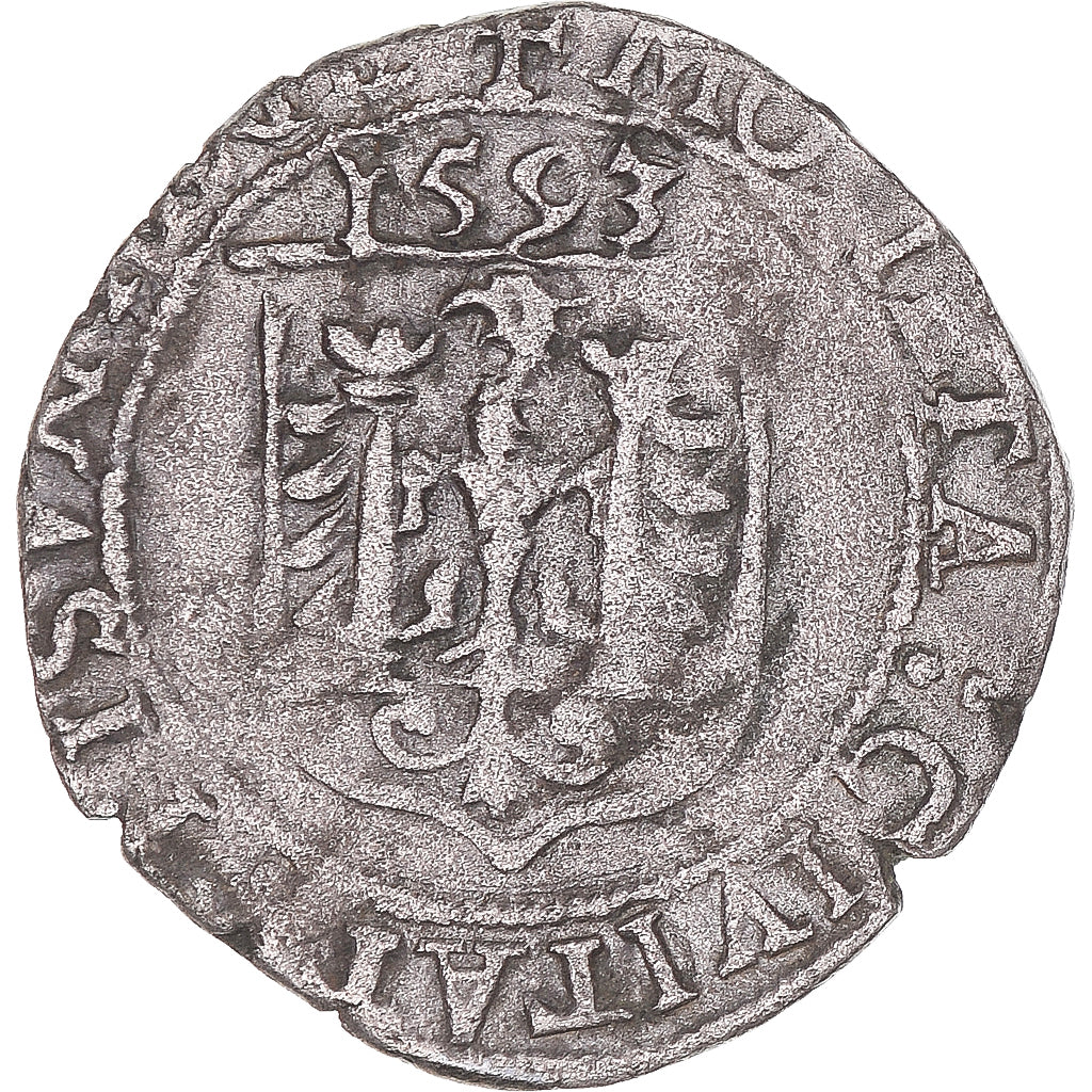 Monnaie, Régions françaises, Franche-Comté, Carolus, 1593, Besançon, TTB