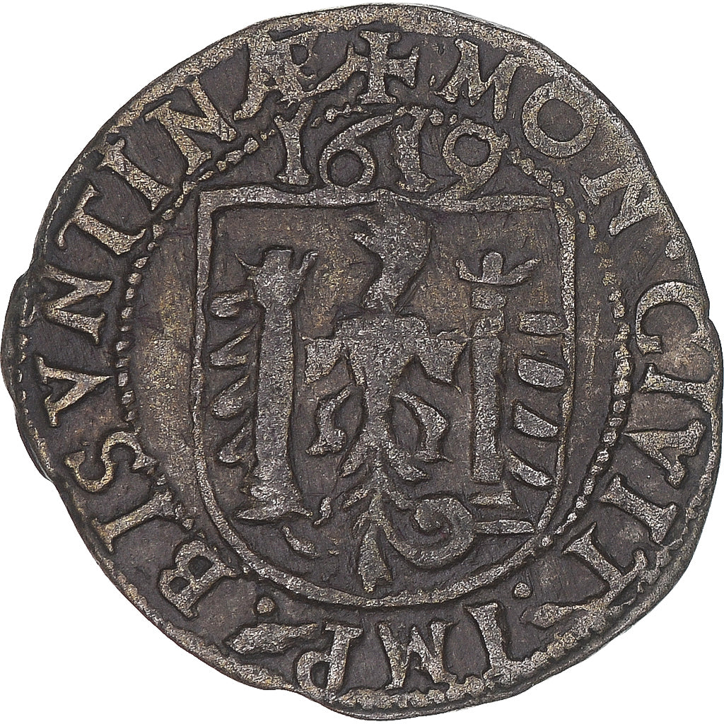 Moneta, STATI FRANCESI, Franche-Comté, Carolus, 1619, Besançon, BB+, Biglione