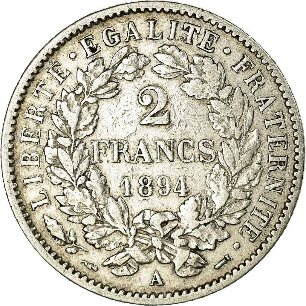 Münze, Frankreich, Cérès, 2 Francs, 1894, Paris, SS, Silber, KM:817.1