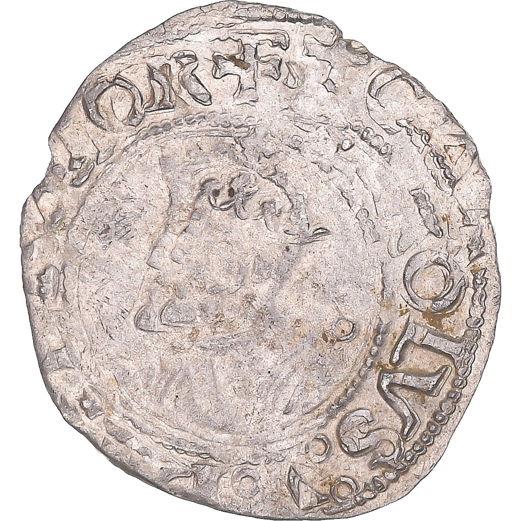 Moneda, ESTADOS FRANCESES, Franche-Comté, 1/2 Carolus, 1550, Besançon, BC+