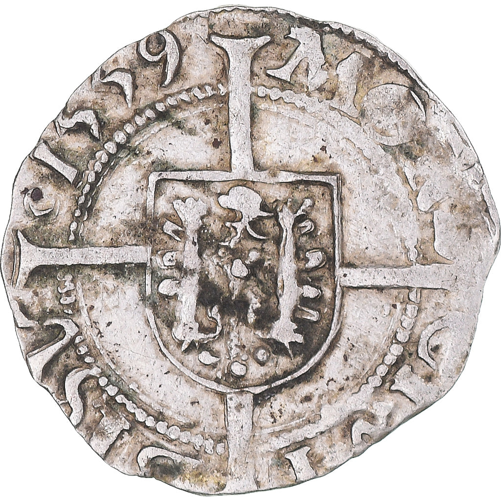 Moneta, TERYTORIA FRANCUSKIE, Franche-Comté, 1/2 Carolus, 1559, Besançon