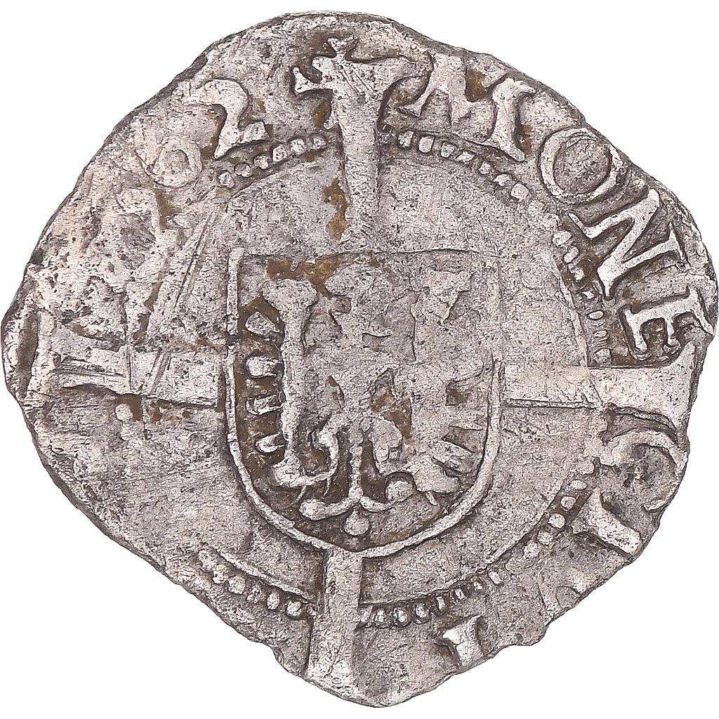 Moneda, ESTADOS FRANCESES, Franche-Comté, 1/2 Carolus, 1562, Besançon, BC+