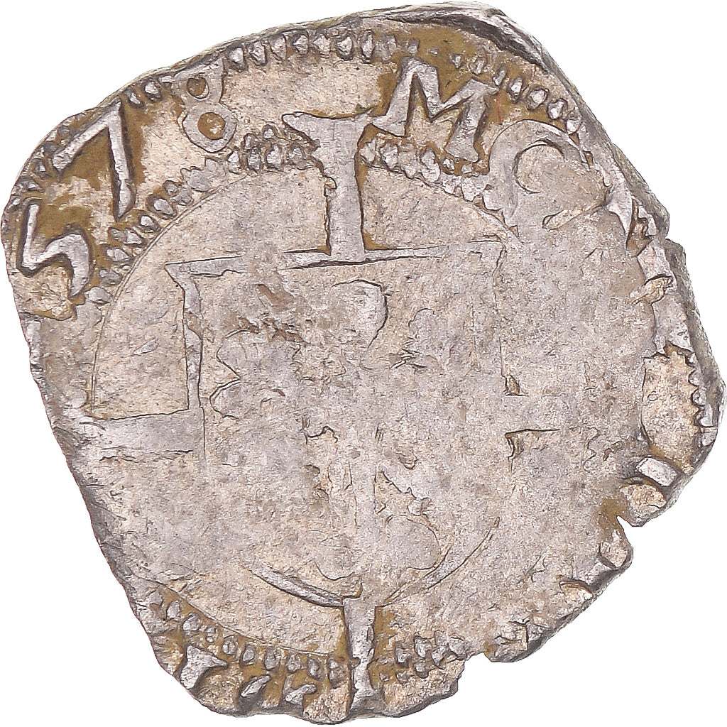 Coin, FRENCH STATES, Franche-Comté, 1/2 Carolus, 1578, Besançon, VF(20-25)