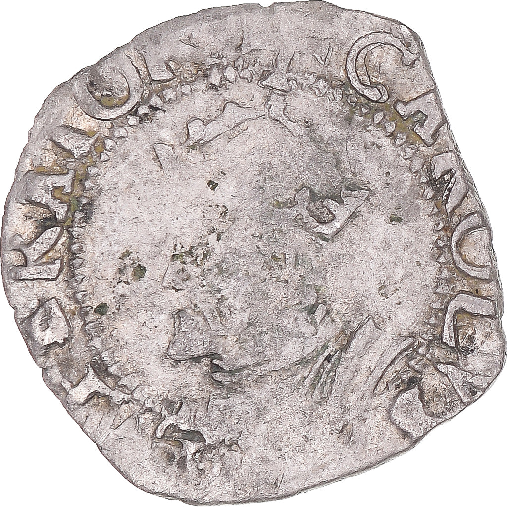 Moneda, ESTADOS FRANCESES, Franche-Comté, 1/2 Carolus, 1580, Besançon, BC+