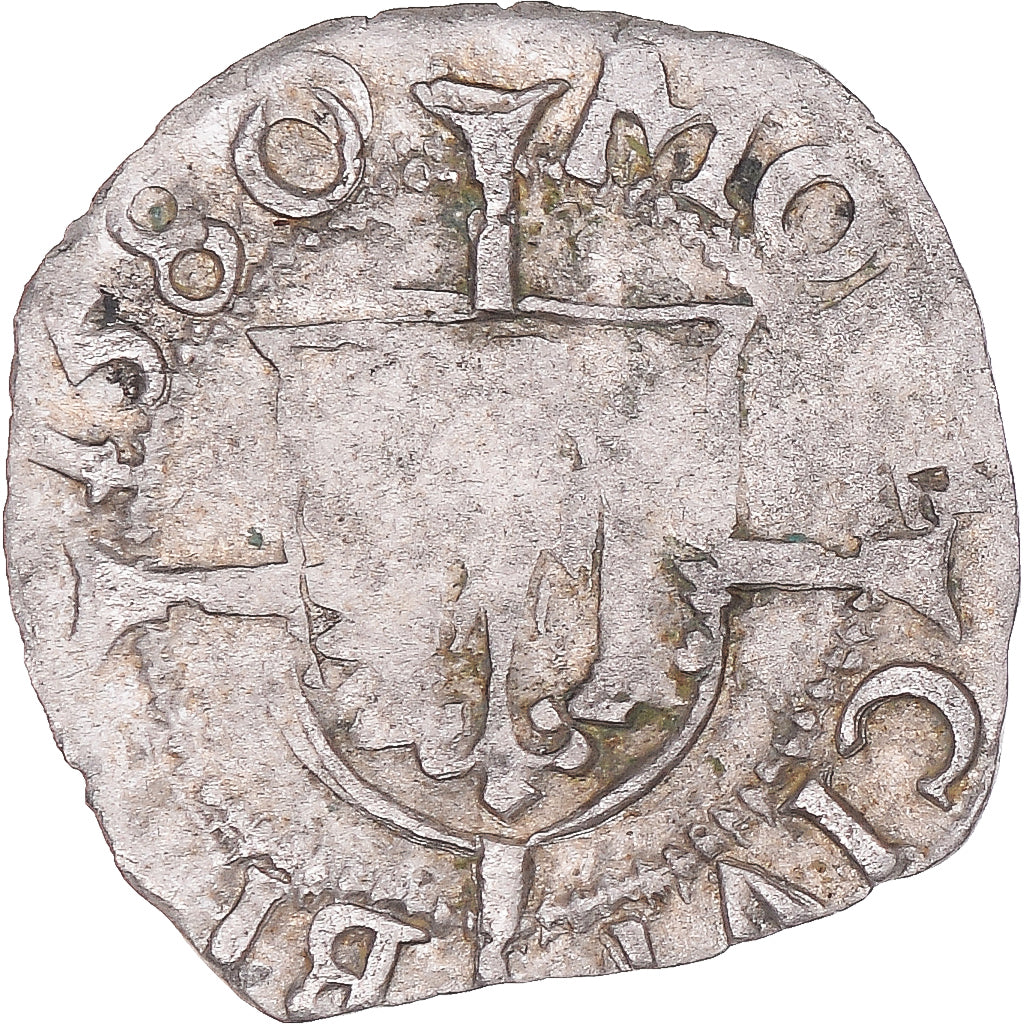 Moneda, ESTADOS FRANCESES, Franche-Comté, 1/2 Carolus, 1580, Besançon, BC+