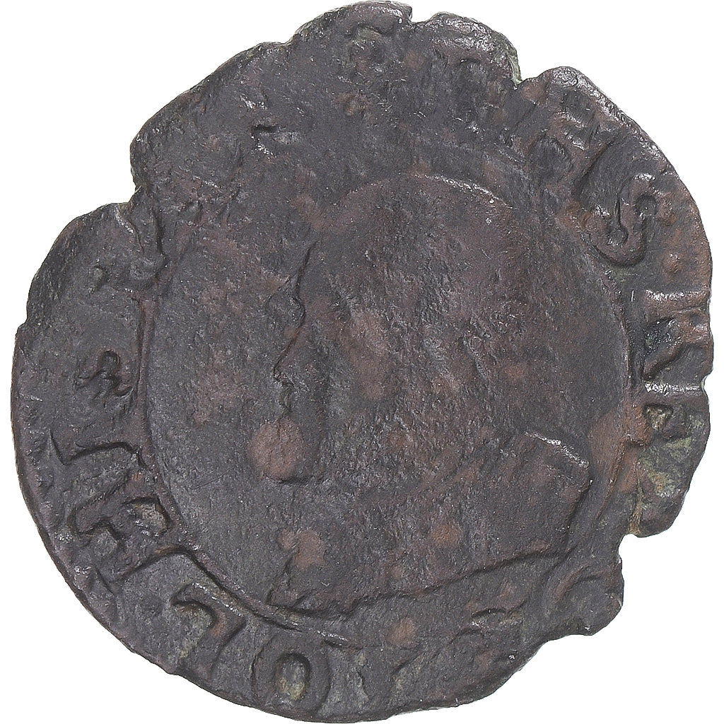 Munten, FRANSE STATEN, Franche-Comté, Filip II, 2 Deniers, 1591, Dole, FR
