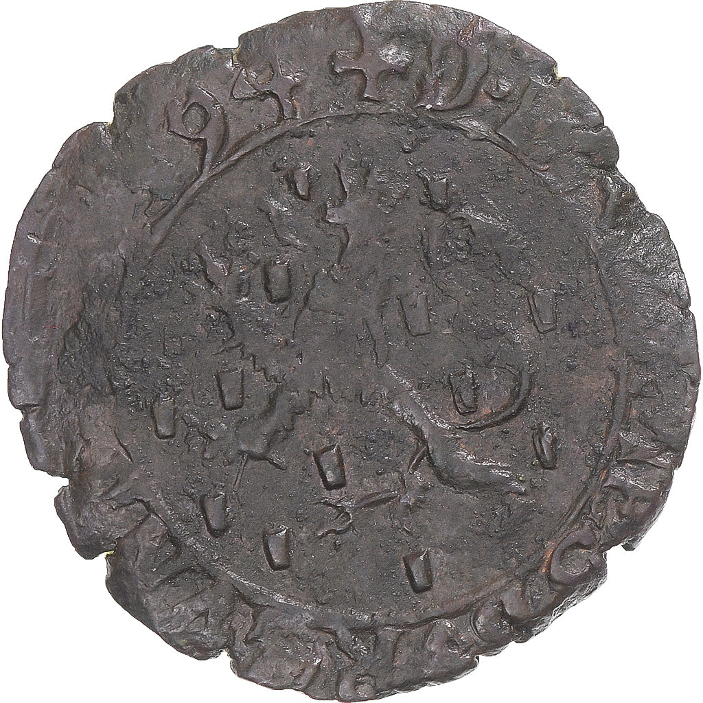 Moneda, ESTADOS FRANCESES, Franche-Comté, Philip II, 2 Deniers, 1594, Dole