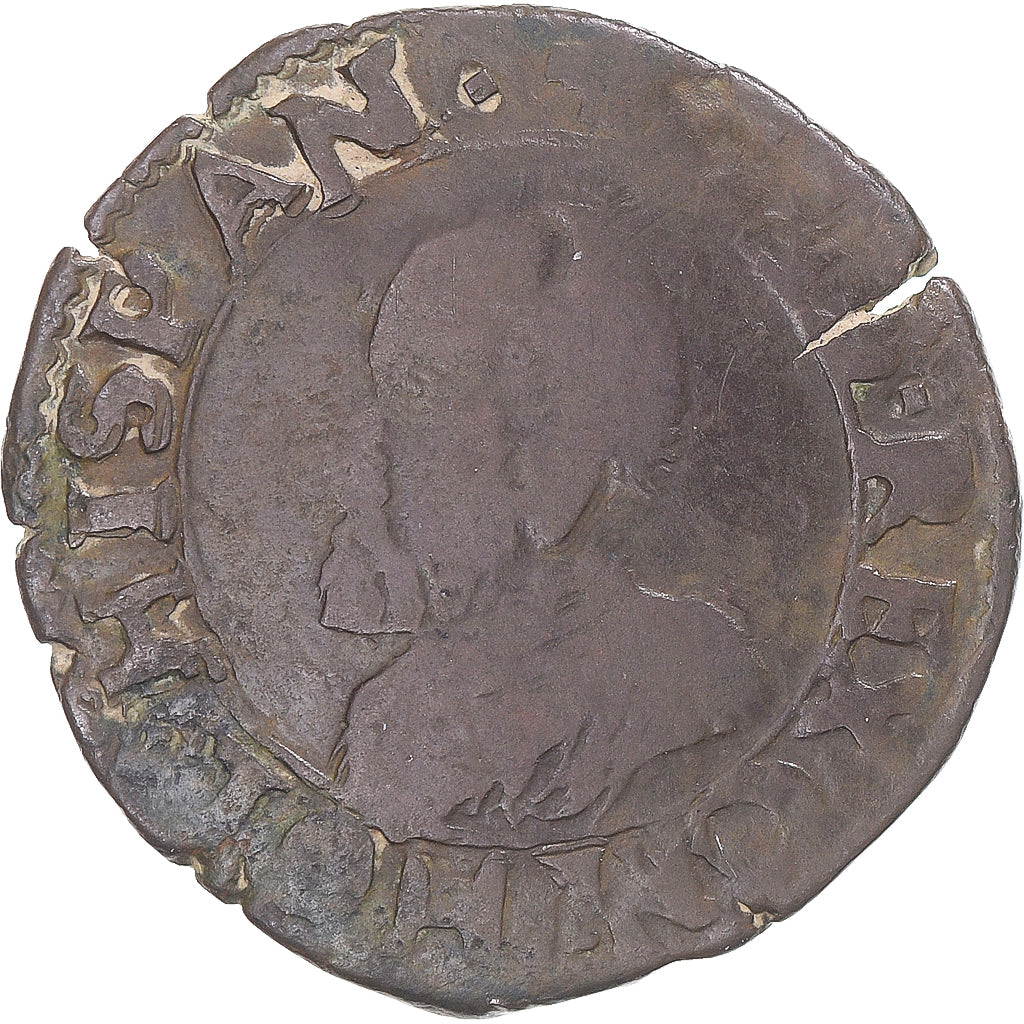 Moneda, ESTADOS FRANCESES, Franche-Comté, Philip II, 2 Deniers, 1596, Dole