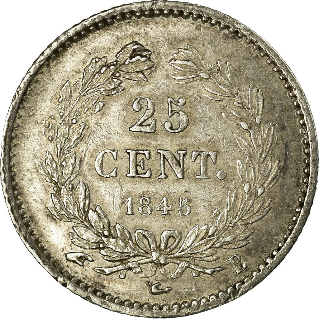 Moneta, Francia, Louis-Philippe, 25 Centimes, 1845, Rouen, SPL-, Argento