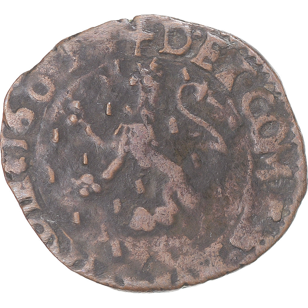 Moneda, ESTADOS FRANCESES, Franche-Comté, Philip II, 2 Deniers, 1605, Dole