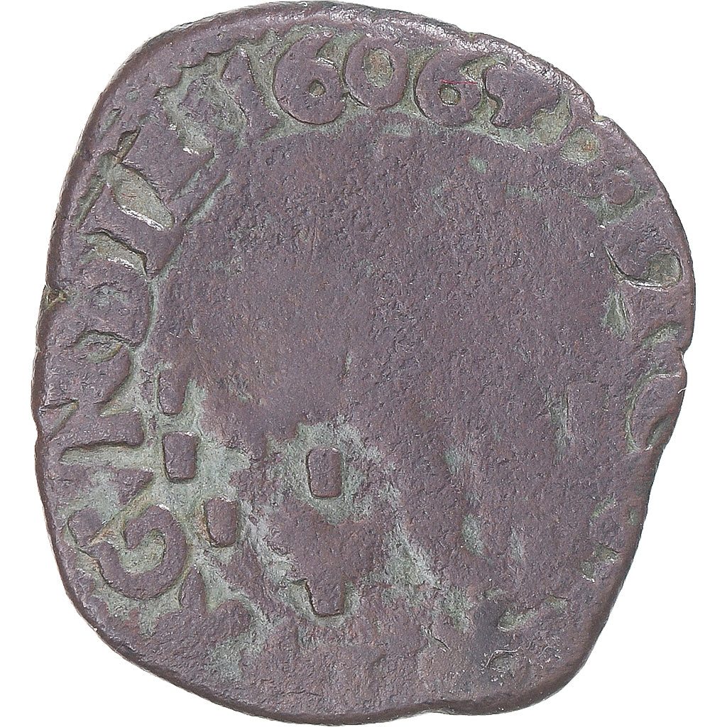 Monnaie, Régions françaises, Franche-Comté, Philippe II, 2 Deniers, 1606