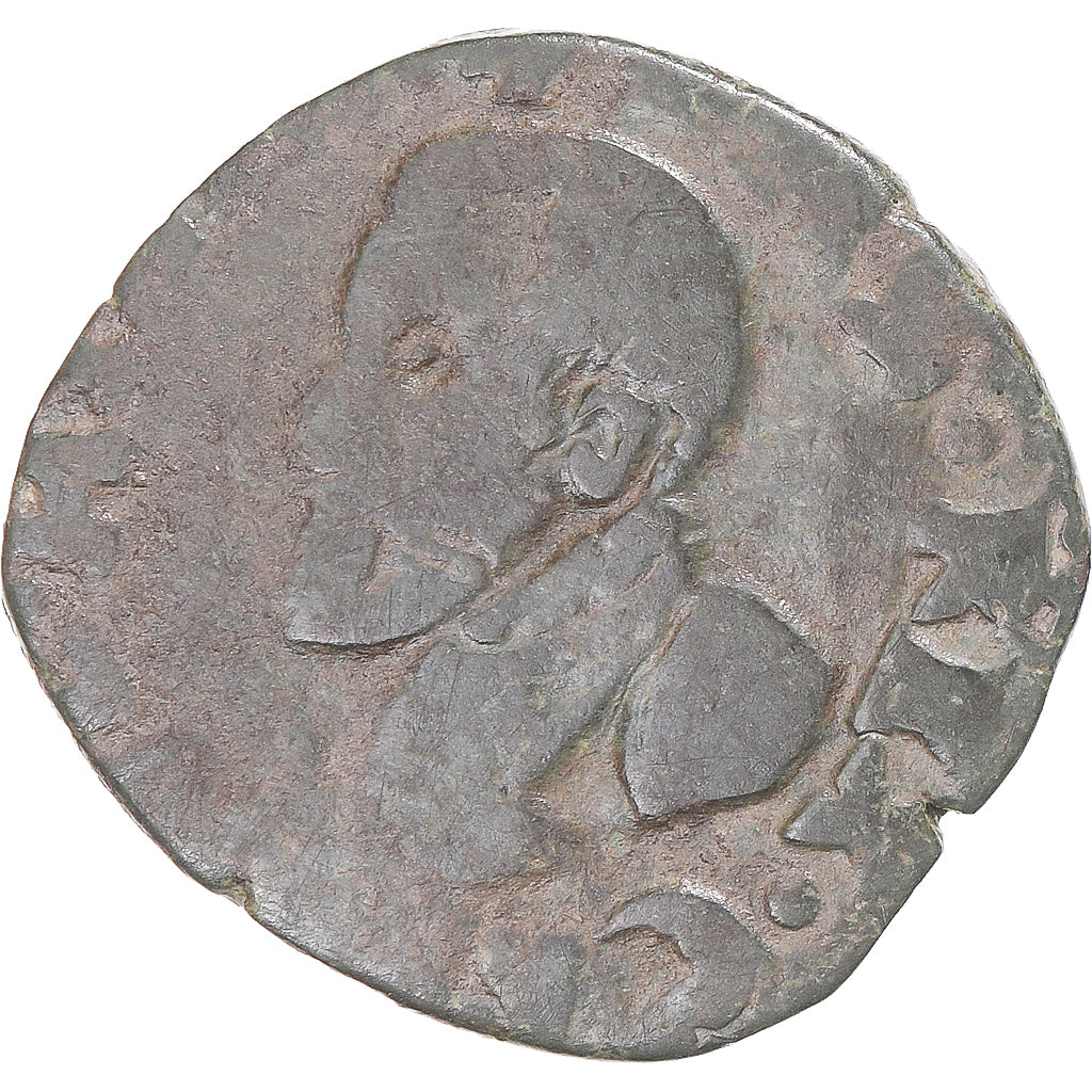 Moneta, TERYTORIA FRANCUSKIE, Franche-Comté, Philip II, 2 Deniers, 1607, Dole