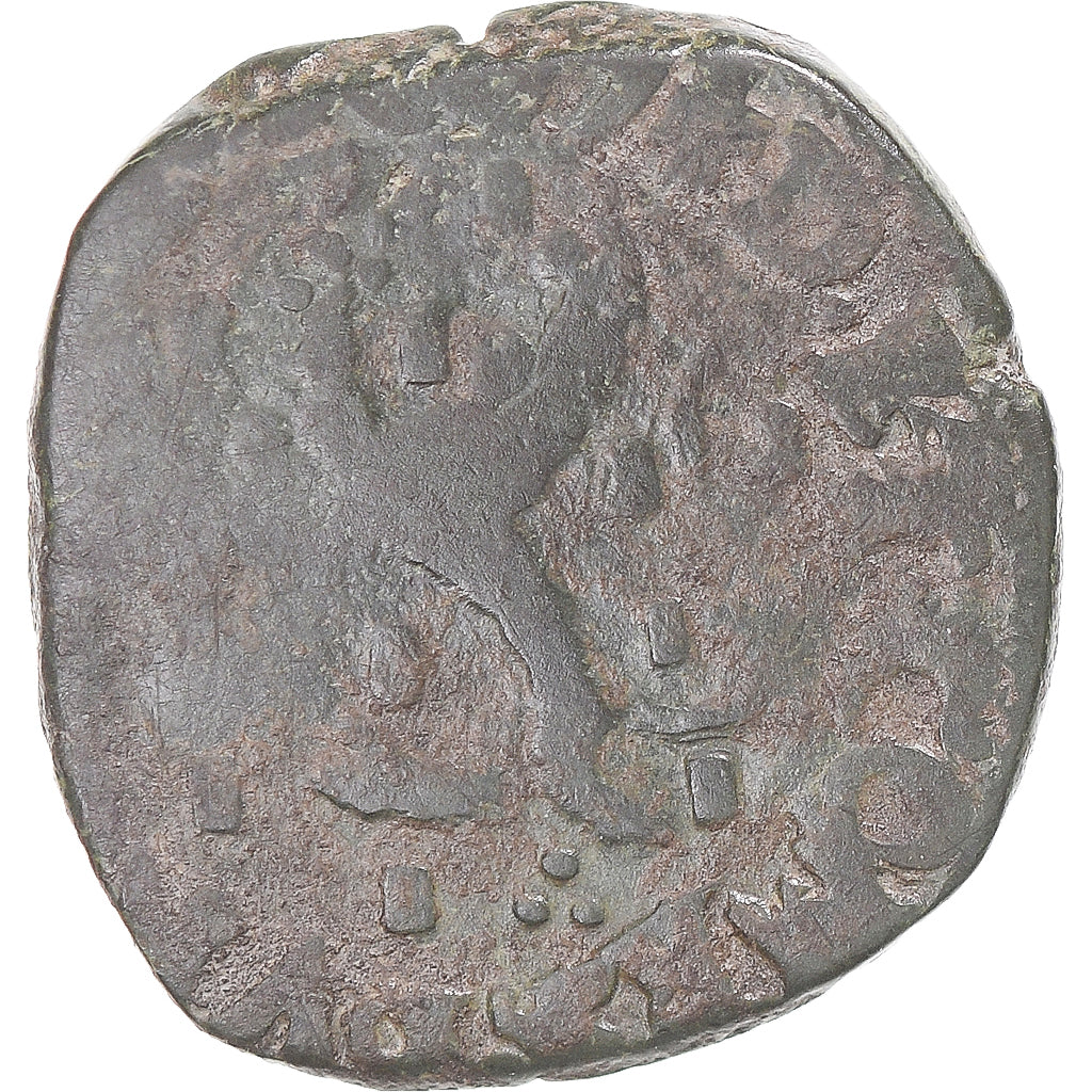 Moneta, TERYTORIA FRANCUSKIE, Franche-Comté, Philip II, 2 Deniers, 1607, Dole