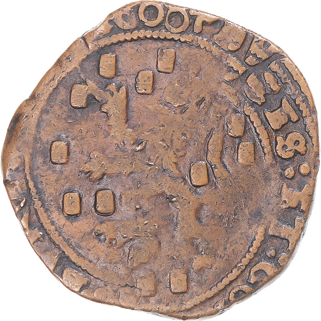 Moneta, TERYTORIA FRANCUSKIE, Franche-Comté, Albert & Isabella, 2 Deniers