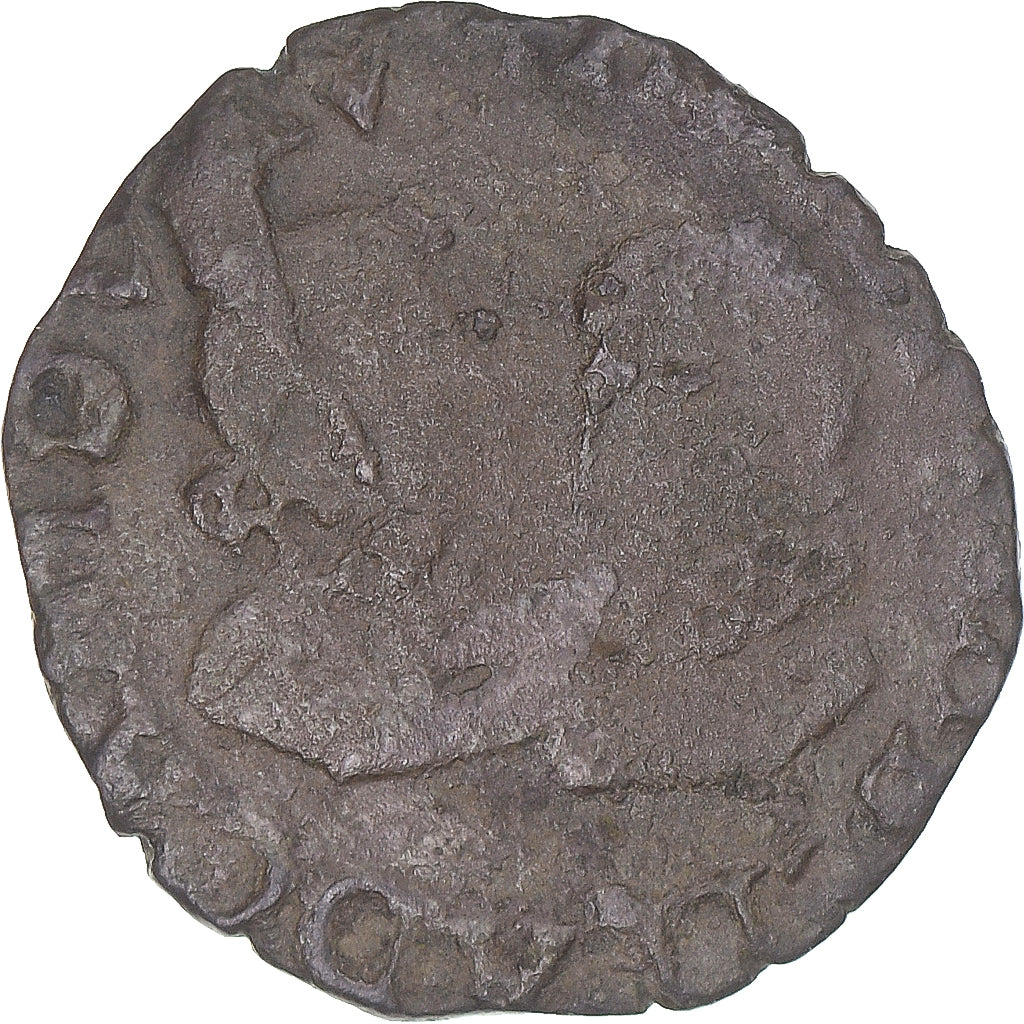 Moneta, TERYTORIA FRANCUSKIE, Franche-Comté, Albert & Isabella, 2 Deniers