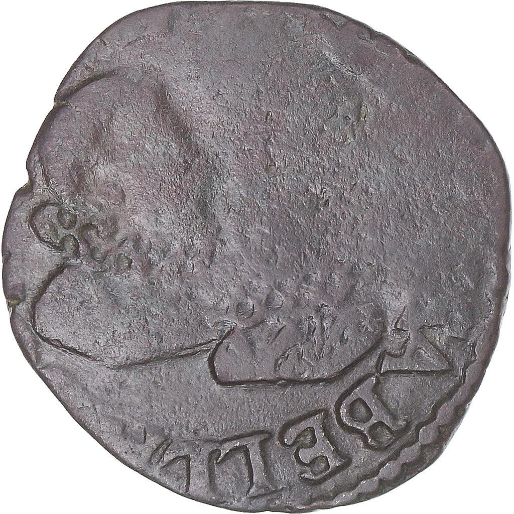 Moneta, TERYTORIA FRANCUSKIE, Franche-Comté, Albert & Isabella, 2 Deniers