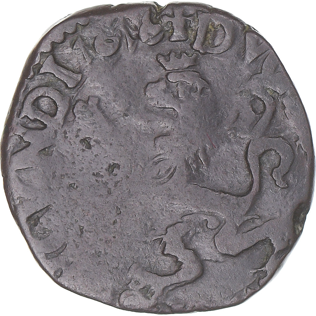 Moneta, TERYTORIA FRANCUSKIE, Franche-Comté, Albert & Isabella, 2 Deniers