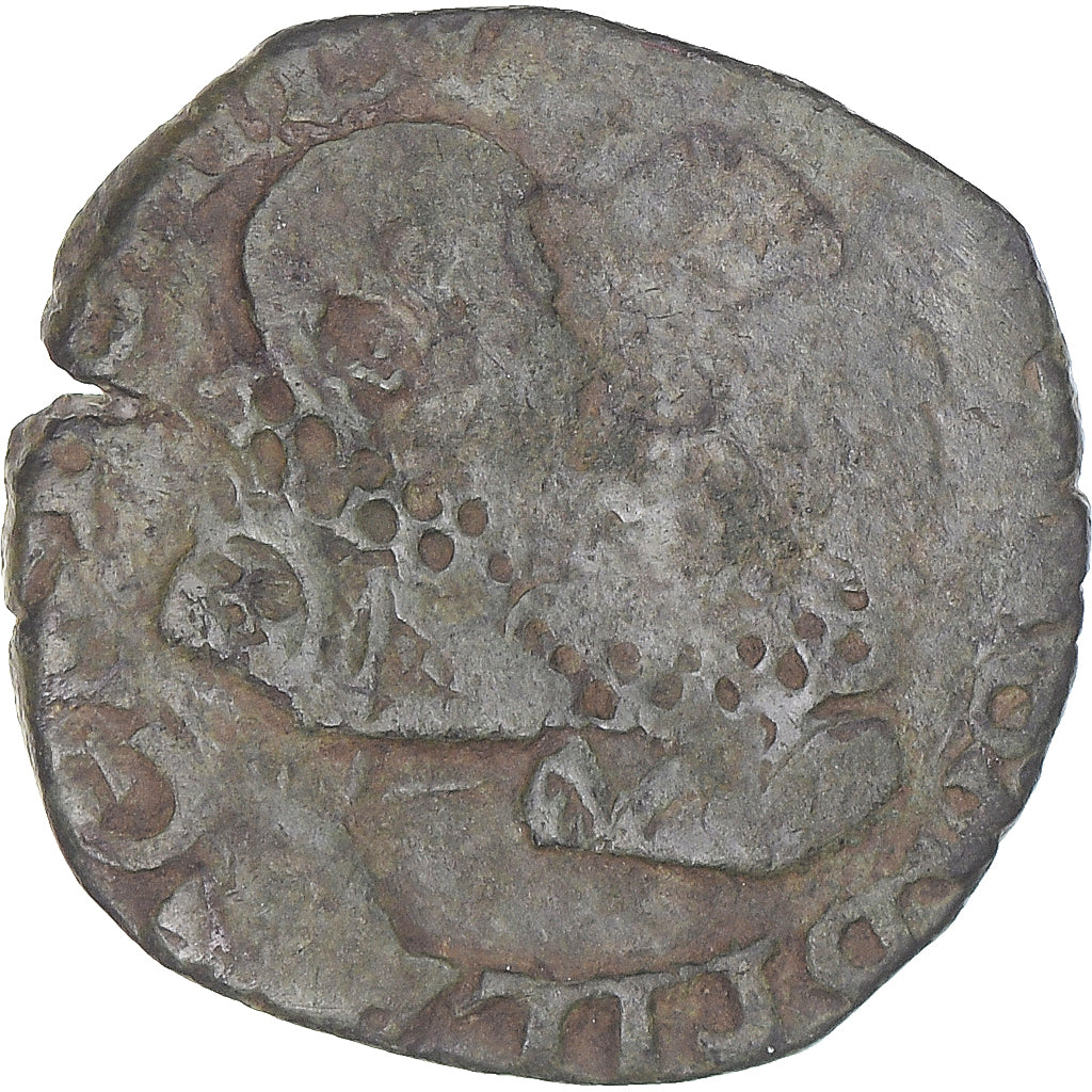 Moneta, TERYTORIA FRANCUSKIE, Franche-Comté, Albert & Isabella, 2 Deniers