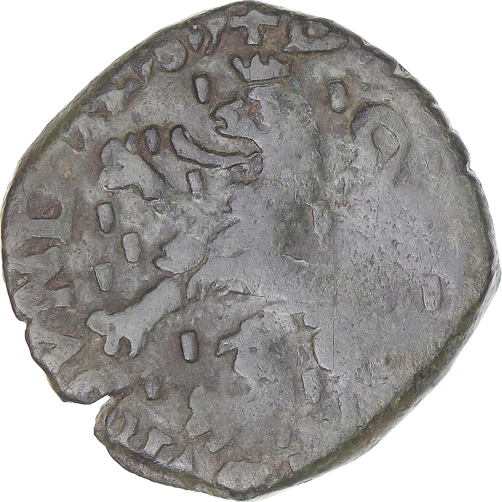 Moneta, TERYTORIA FRANCUSKIE, Franche-Comté, Albert & Isabella, 2 Deniers