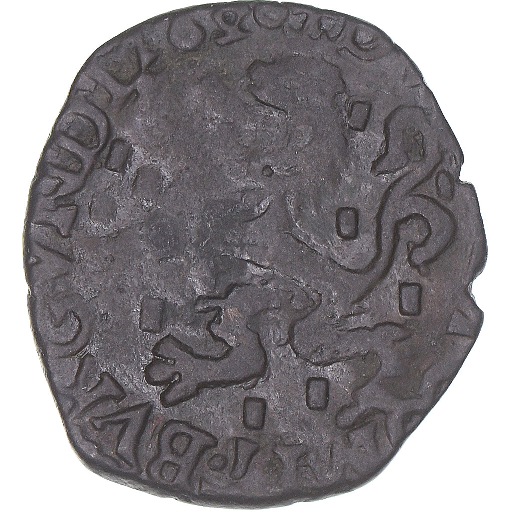 Moneta, TERYTORIA FRANCUSKIE, Franche-Comté, Albert & Isabella, 2 Deniers