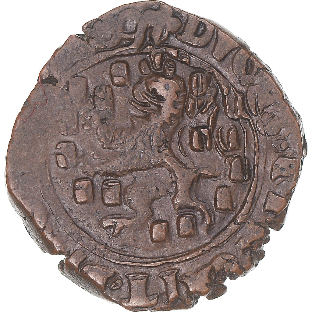 Moneta, TERYTORIA FRANCUSKIE, Franche-Comté, Albert & Isabella, 2 Deniers