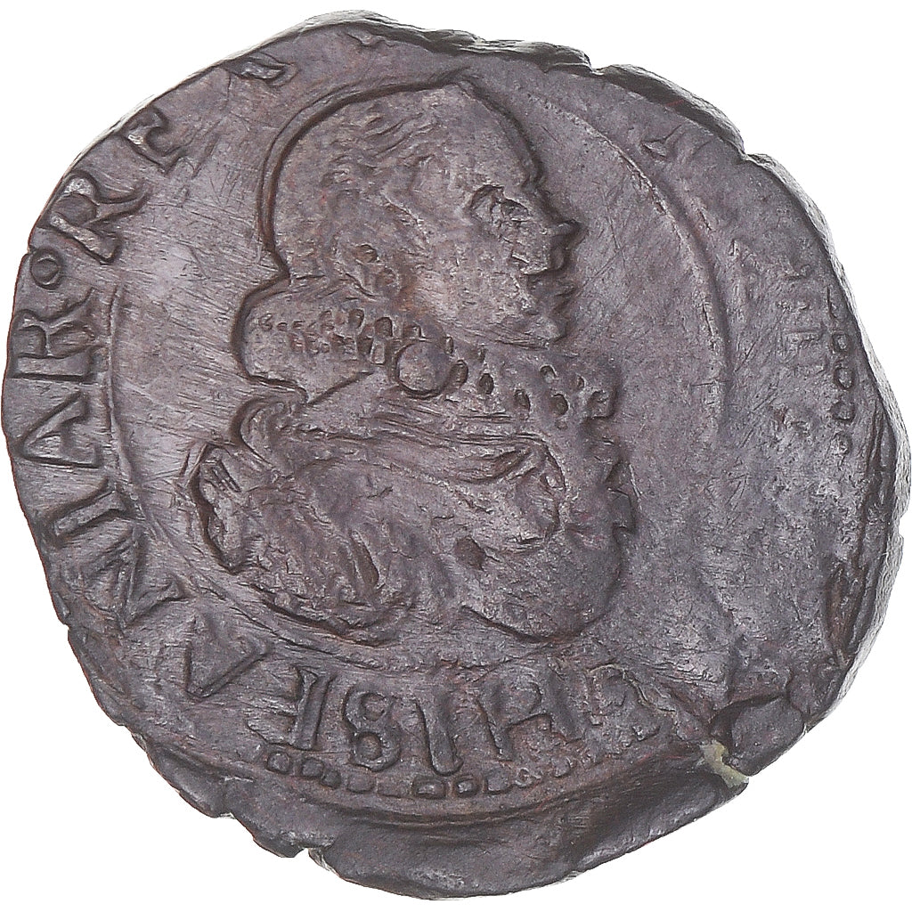 Moneta, TERYTORIA FRANCUSKIE, Franche-Comté, Philip IV, 2 Deniers, Dole